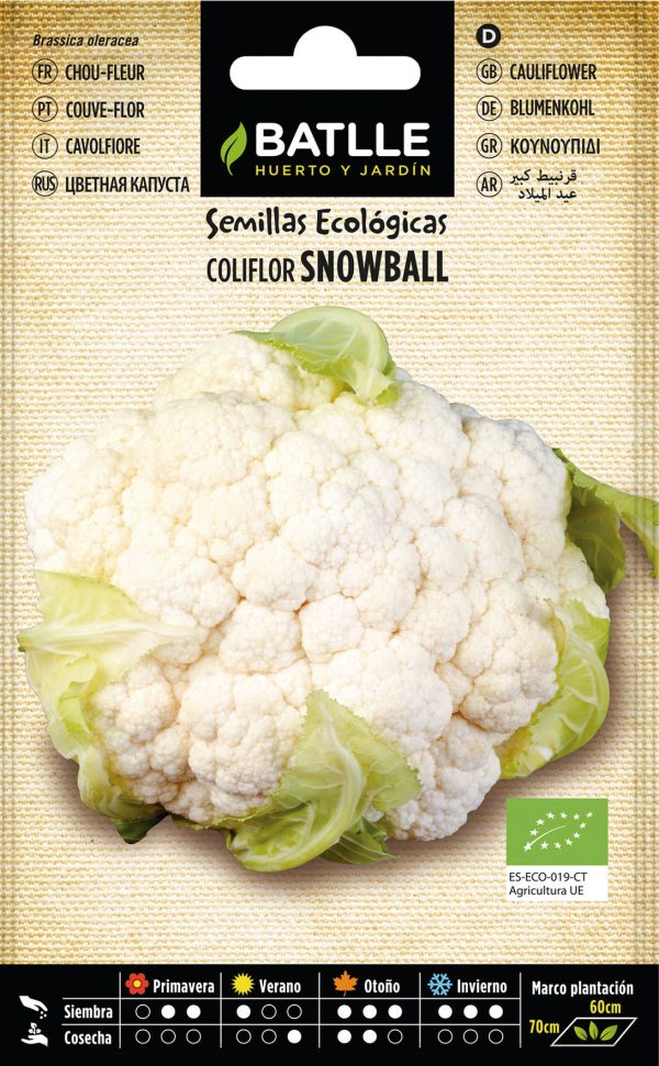 Semillas Ecológicas  Coliflor Snowball