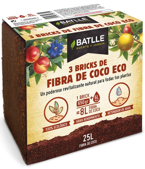 Pack Fibra De Coco Eco 3 Bricks