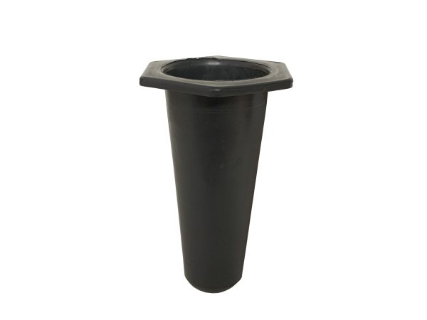 Bucaro Cementerio Cono Hexagonal Negro MD-L